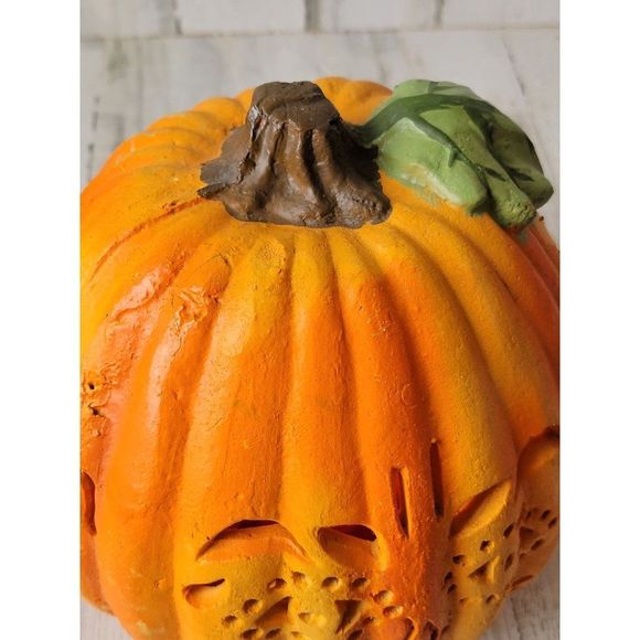 Vintage Matrix 1996 face foam lighted pumpkin Halloween decor - Picture 14 of 14